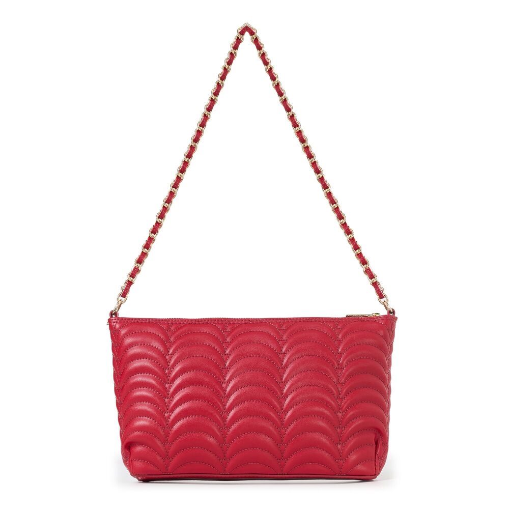 5306 TILLARY Red Faux Leather Shoulder Bag - Picture 4 of 5